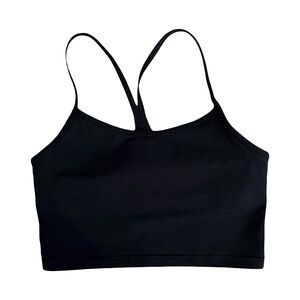 Aerie Black Sports Bra with Strappy Details